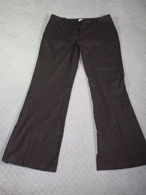 Loft Size 8 Marisa Brown Mid Rise Wide Leg Pants